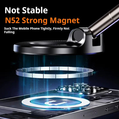 For Magsafe Car Phone Holder Suction Cup Vacuum Magnetic Phone Hholder 360° Rotatable and Foldable Phone Holder