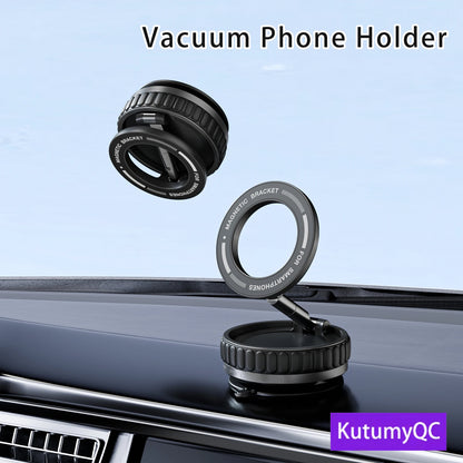 For Magsafe Car Phone Holder Suction Cup Vacuum Magnetic Phone Hholder 360° Rotatable and Foldable Phone Holder